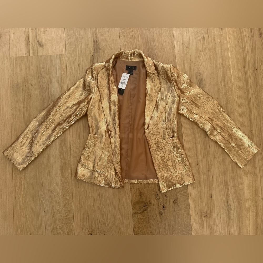 Shimmering Gold Blazer